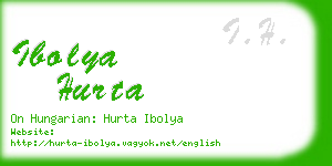 ibolya hurta business card